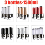 Vonios sieninis muilo dozatorius, pompos laikiklis, &scaron;ampūnas, skystas dozatorius, ploviklis du&scaron;o želė buteliukas Virtuvės priedai namams 3PCS-High quality