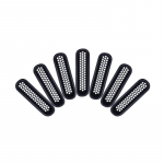 Automobilių grotelių įdėklai priekinių tinklinių grotelių dangtelio susegimo apsaugos apdaila, suderinama su 2007&ndash;2018 m. JK i&scaron;orės priedais juoda