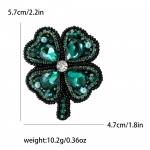 Mada Keturlapio Dobilėlio Segė Korėjieti&scaron;ka Maža Gaivi Augalo Cirkonio Smeigtukas Moteri&scaron;kų Drabužių Korsažas Papuo&scaron;alas