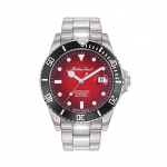 Mathey-Tissot Mathy Vintage Jumbo Riboto leidimo Nerūdijančio plieno Raudonas ciferblatas Automatinis H907ATNR Vyri&scaron;kas laikrodis raudona