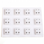 Auskarai moterims Auskarų vėrimui ginklui Cirkonio kri&scaron;tolinis auskarų vėrimas Ausų smeigtukai Mada Stilingi Dailūs Papuo&scaron;alai Daugiaspalviai Paprasti 12 Porų/komplektas Priedas įvairiaspalvis