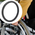 Neįgaliojo vežimėlio galinis ratas, kietas padangos, lengvai montuojamos atsarginės dalys, auk&scaron;čiausios kokybės pakaitalas 16inch