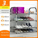 Vietą taupanti kelių sluoksnių batų ir skrybėlių kabykla, skirta laikyti buityje ir miegamajame 3 layers 60 basic model