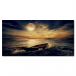 Kūrybinis skaitmeninis aliejinis pie&scaron;imas jūros ir laivo kra&scaron;tovaizdžio spauda Aliejinė tapyba mada namų apdaila Cuadros fono sienų apdaila 20*40cm No Frame