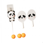 Kabantis stalo teniso treniruoklis Panda durų rėmas, interaktyvus žaislas 2 Balls