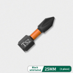 Tvirtas magnetinis partijos galvutės antgalis PH2 lydinio smūginis partijos galvutės kietumas atsuktuvo antgalis Neslystantis atsuktuvas rankinis grąžtas