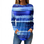 Madingi moteri&scaron;ki laisvalaikio vir&scaron;utiniai drabužiai ilgomis rankovėmis apvaliais kaklu L juoda