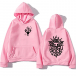Žaidimas Hollow Knight Vyri&scaron;kas Džemperis Moteri&scaron;kas Unisex Laisvalaikio Mada Didelis Pavasaris Ruduo Puloveris Džemperis Cosplay Drabužiai O-kaklu Džemperis su gobtuvu XXXL rožinė