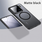 Magsafe magnetinis akrilinis kompiuterio dėklas, skirtas Xiaomi 15 Pro Mi15 smūgiams atsparus belaidžio įkrovimo matinis dangtelis, skirtas Xiaomi 14T 14 T 14pro 13T 13 T Shell for xiaomi 15 juoda