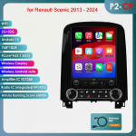 Hizpo 9.7 Tesla Style Carplay 4G 2Din Android automobilio radijas, skirtas Renault Scenic 2013&ndash;2024 Multimedijos vaizdo grotuvas GPS DSP Autoradio Intelligent Screen P2CP 4Core 2G 32G