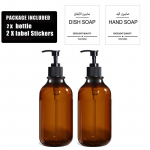 500 ml kūno prausimo kondicionieriaus dozatorius buteliukas Vonios kambarys su etikete / laikikliu / padėkliuku pakartotinai užpildomas &scaron;ampūno buteliuko muilo talpykla Type 1