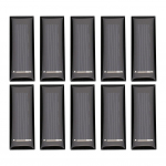 10vnt 0.5V 100MA Mini ne&scaron;iojamas polikristalinis saulės skydelis pasidaryk pats maitinimo modulio įkroviklis 53*18mm