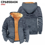 Vyri&scaron;kas spausdintas paltas ilgomis rankovėmis Fashion Plus Velvet Overcoat XXXXL mėlyna