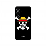 Coque Samsung Galaxy S24 FE Drapeau One Piece Pirate Rap et Chapeau de Paille Maniacase juoda
