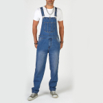 (Kvinidas) Vyri&scaron;ki kombinezonai Kombinezonai Tall Wash Jeans Reguliuojami dirželiai Džinsinis kombinezonas Laisvas darbinis kombinezonas Darbinės kelnės XL mėlyna