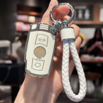 TPU raktų pakabuko dangtelis su raktų pakabuko dirželiu, skirtas BMW E90 E60 E70 E87 3 5 6 serijos M3 M5 X1 X5 X6 Z4 E71 E72 E88 E89 E91 E92 priedai balta