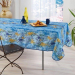 Nappes - PROMO LINGE - Polyester - 150x240cm - bleu