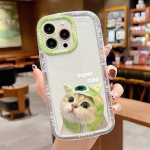 Mobiliųjų telefonų dėklai iPhone 11 13 XR 15 Pro Max 12 14 Pro Max dėklas iPhone 16 7 Plus 8 Plus XS Max Animacinis ra&scaron;tas Apsauga nuo kritimo Atspari smūgiams iPhone 6&6s balta