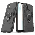 Skirtas &bdquo;OnePlus Nord N100 Case Armor PC+TPU&ldquo; magnetinio laikiklio žiedo telefono dėklas &bdquo;One Plus Nord N 100 OnePlus Nord N100&ldquo; galinis dangtelis Oneplus Nord N100 juoda