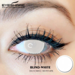 EYESHARE Cosplay Black Lenses 1 Pair Colored White Contact Lenses for Eyes Big Eye Contact Anime Cosplay Nezuko Lens