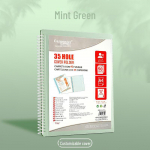 Morandi A4 skaidrus muzikos ir duomenų aplankas biurui ir nė&scaron;tumo testų laikymui 20 pages, 40 sides A4 (includes storage bag)