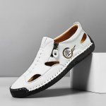 Patogūs Kvėpuojantys Vientisos Spalvos Užmaunami Sandalai - Vyri&scaron;ki Neslystantys Patvarūs Paplūdimio Vandens Batai Lauko Veikloms 44 balta