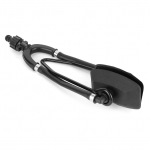 Jūrinės ausinės, dvigubo tiekimo variklio ploviklis, pakabinamas valties variklis, vandens skalavimo įrenginys, dvigubas tiekimas, didelės stačiakampės ausinės, greitas prijungimas juoda