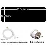 Įžeminimo kilimėlio rinkinys su 15 pėdų įžeminimo laidu, įžeminimo pagalvėlė sveikatai, įžeminimo lovos kilimėlis pėdų kilimėliui, kompiuterio kilimėliui, miego kilimėliui, naminių gyvūnėlių kilimėliui (10 x 26.7 ) EU Plug