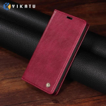 Verslo odinis dėklas Samsung Galaxy A26 A36 A56 A55 A35 A25 A54 A34 A33 A53 A73 A24 4G A23 A52 A72 5G dangtelis atlenkiamas coque For Galaxy A56 5G vyno raudonos spalvos