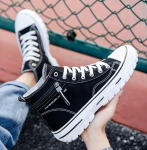 Spring autumn new canvas shoes men's sneakers men's casual fashion sports shoes D209 39 mėlyna