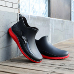 Nauji lietaus batai, lengvi, vandeniui atsparūs batai, plok&scaron;čiapadžiai, trumpi vandens batai, atsparūs dilimui, virtuviniai, neslystantys darbo guminiai batai, lietaus batai vyrams 39