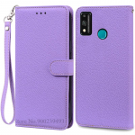 Dėklas Honor 9X Lite Odinis atverčiamas piniginės dėklas Honor 9X Lite JSN-L21 JSN-L22 JSN-L23 vir&scaron;elis Honor 9 X Lite telefono dėklas Fundas For Honor 9X Lite tamsiai žalia spalva