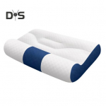 Kaklo skausmą mal&scaron;inanti Memory Foam gimdos kaklo pagalvė, reguliuojama ortopedinė sumu&scaron;tinio tipo pagalvė, mink&scaron;ta, kvėpuojanti kaklo pagalvė bet kokio amžiaus miegantiems bet kokioje padėtyje 40x60cm mėlyna