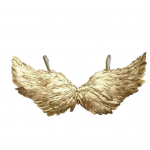 Auksiniai angelo sparnai suaugusiems ir vaikams karnavalui, maskaradui, plunksniniai sparnai, cosplay kostiumas Helovinui, Kalėdoms, vestuvių vakarėlio aksesuaras 60cm