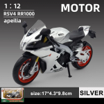 MotoGP Aprilia RSV4 RR1000 lenktyninio motociklo simuliacija I&scaron;skirtinis liejinys ir žaislinė transporto priemonė RMZ city 1:12 Lydinio Kolekcinis Modelis