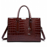 Prabangūs rankiniai krep&scaron;iai Aligatoriaus odos Dizainerio PU patentuotos odos Crossbody krep&scaron;ys moterims Tote Retro moteri&scaron;kas peties krep&scaron;ys 34x13x24cm
