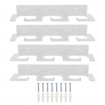 4 vnt. me&scaron;kerių laikiklis, tvirtas, taupantis vietą, stilingas, laikantis 6 me&scaron;keres, sieninis me&scaron;kerių stovas skaidri