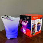 Ne&scaron;iojamas LED Bluetooth ledo kibiro garsiakalbis kempingui