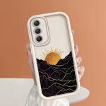 Mink&scaron;tas silikoninis kvadratinių kopėčių spausdinimo ra&scaron;tų telefono korpusas, pilnas dangtis, fotoaparatas, atsparus smūgiams, guminis dėklas, skirtas Samsung Samsung A33 5G balta