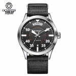 OCHSTIN &Scaron;veicari&scaron;kas vyri&scaron;kas mechaninis laikrodis, Auk&scaron;tos klasės automatinis, Vandeniui atsparus, Dvigubas kalendorius, Nailoninis dirželis