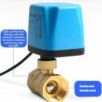 Patvarus 2 krypčių elektrinis rutulinis ventilis Normaliai uždarytas Dviejų laidų Vienos valdymo solenoidinis ventilis DN50 DC12V-24V AC220V Motorizuotas rutulinis ventilis DC12-DC24V