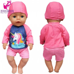 Lėlių drabužiai 43 cm Born Baby lėlei, striukė, drabužiai, kelnių rinkinys 17 43 cm naujagimiui lėlei, pūkinis paltas, vaiki&scaron;ki žaislai, drabužiai