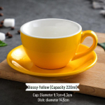Keramikos Kapučino ir Latte puodelių rinkinys su varžybų logotipu - 220 ml 220ml