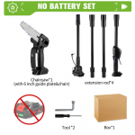 3500 W 2,25 m belaidis elektrinis auk&scaron;tų &scaron;akų pjūklas teleskopinis grandininis pjūklas namų sodo genėjimo įrankis, skirtas Makita 18 V baterijai Without Battery