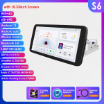 10,33 colio Hizpo automobilinis radijas 360&deg; pasukamas 1din Carplay S6 8Core 6G 64G AI