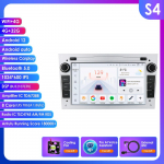 Hizpo Android 14 Automobilio radijas DSP Belaidis Carplay Auto Opel Astra H J 2004 Vectra Vauxhall Antara Zafira Corsa C D Vivaro Meriva Veda S S4 8Core 4G 32G AI