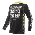 Maillot moto FASTHOUSE Grindhouse Brute Black/High Viz