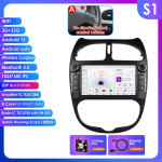 Ossuret Pažangus 7862 Android automobilio radijo grotuvas Peugeot 206 206CC 206SW 2000 -2008 automobiliui Stereo sistema Multimedia Audio Belaidis Carplay 7 colių galvutės blokas A S1 8Core 3G 32G