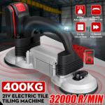 60-180mm Plytelių klojimo ma&scaron;ina Plytelių vibratorius Siurbtukas Reguliuojamas Automatinis Grindų vibratorius Niveliavimo įrankis Su baterija 400KG 2 x Battery