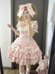 Japoni&scaron;ka saldi lolita kawaii eleganti&scaron;ka suknelė moterims princesė y2k kaspinas netikra dviejų dalių suknelė moteri&scaron;ka korėjieti&scaron;ko stiliaus dizainas &scaron;ik apranga S rožinė